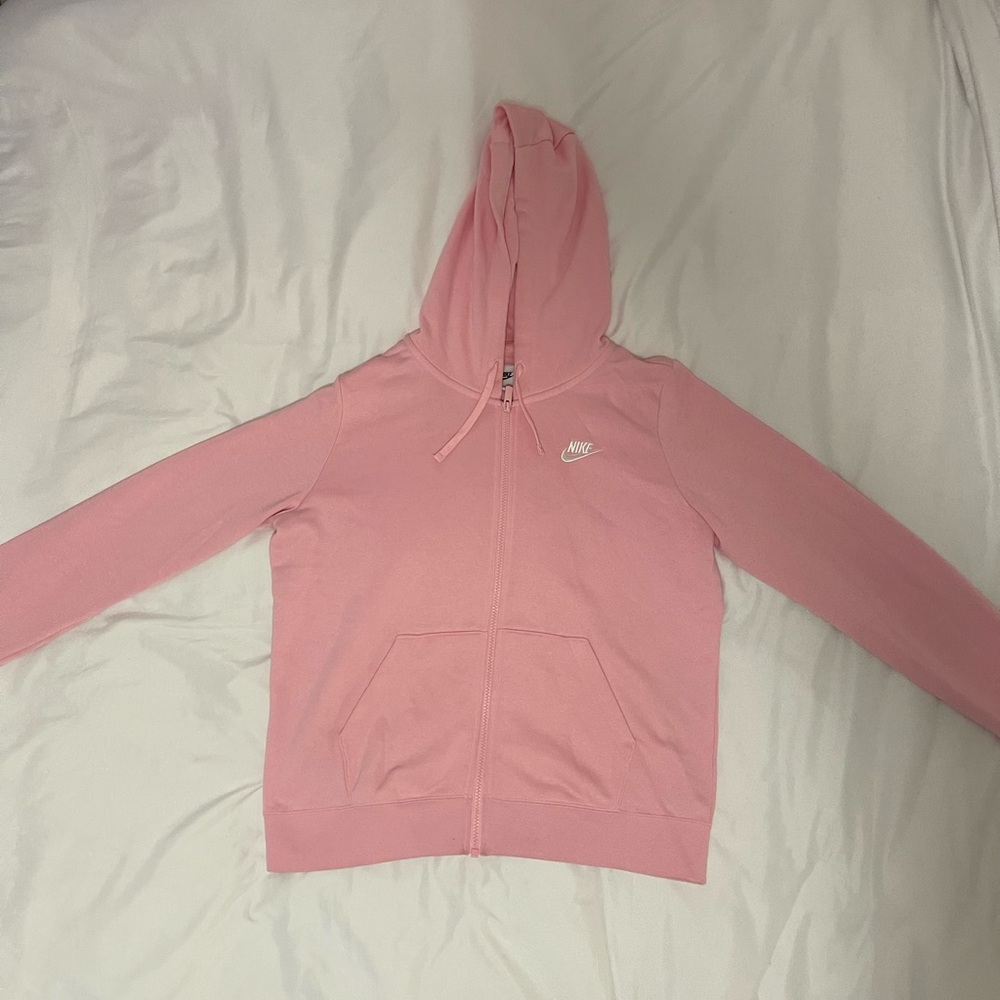 Light Pink Nike Zip up hoodie-
